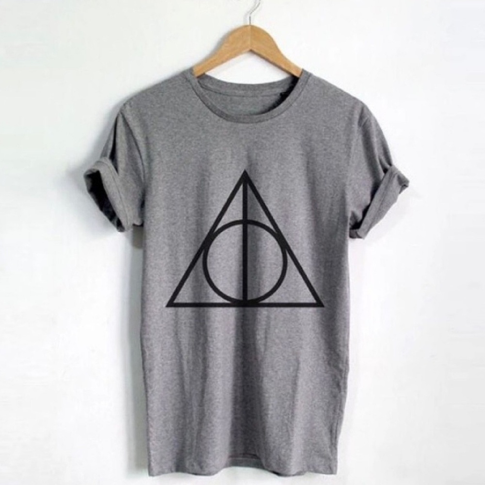 *ONE LEFT* Geometric Triangle/Harry Potter Shirt - Picture 2 of 3