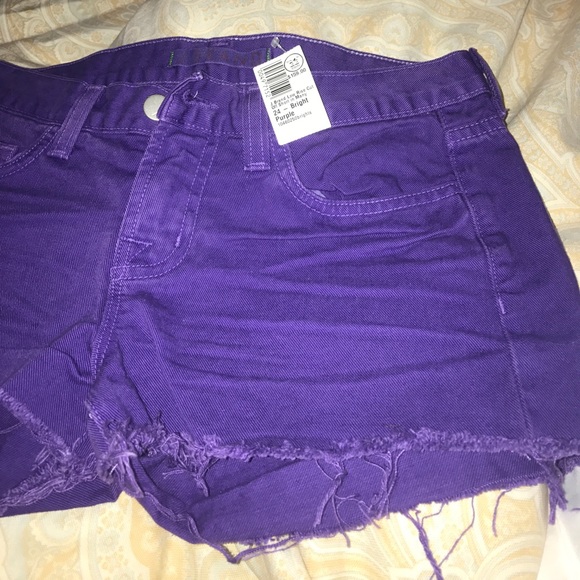 NWT J Brand purple shorts - Picture 3 of 4