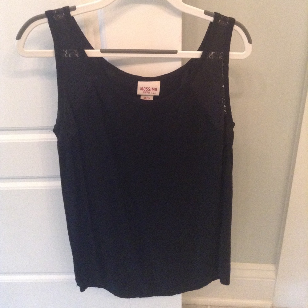 Black tank top