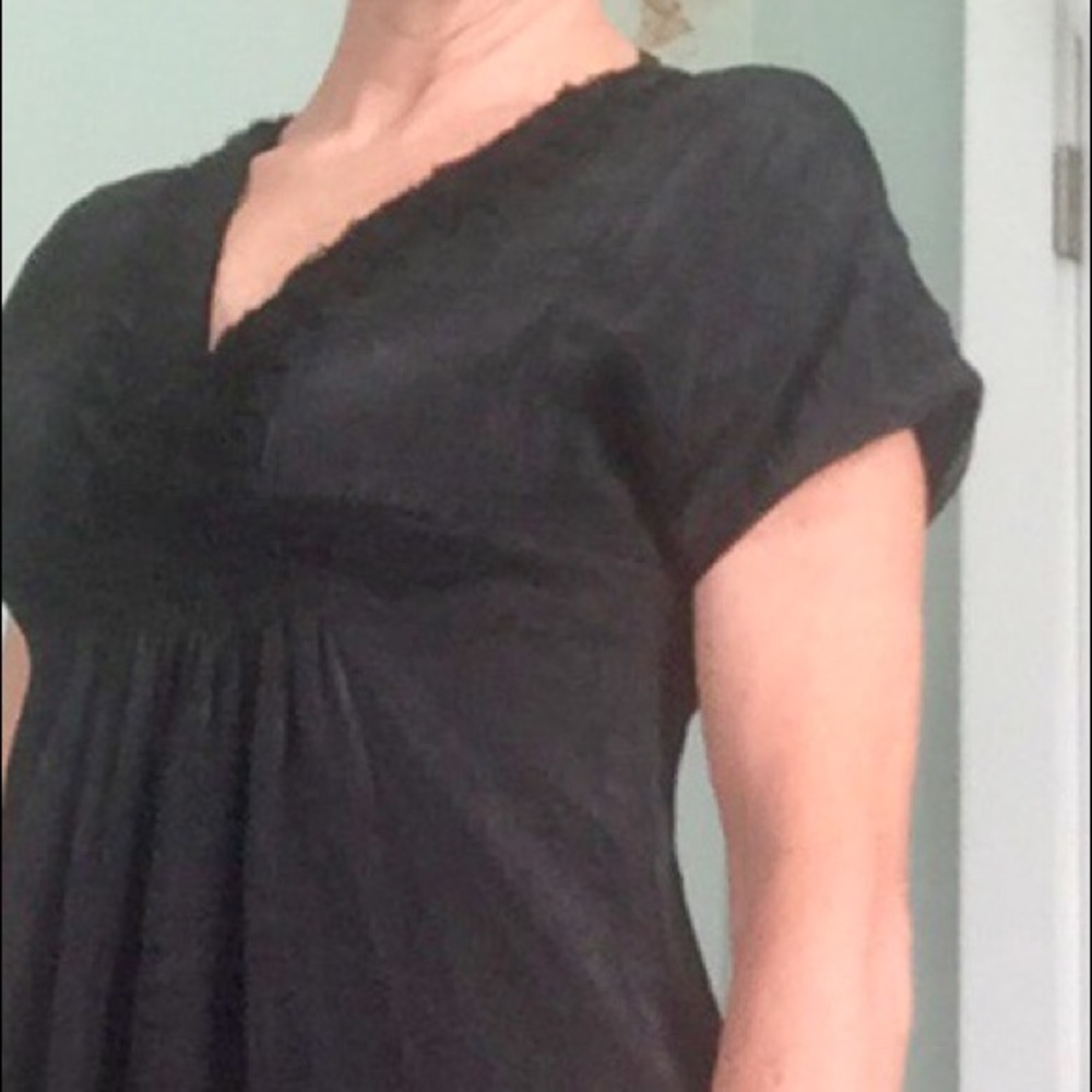 Urban Blue Black V-Neck Dress