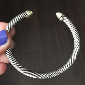 Gold link David Yurman bracelet cuff