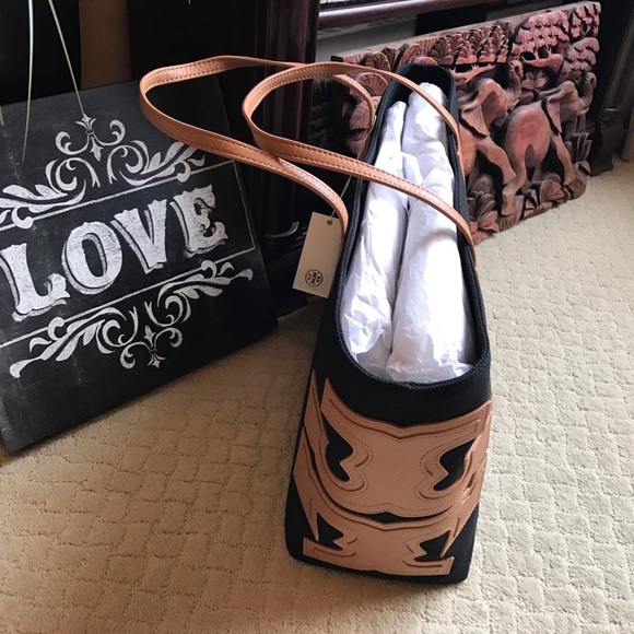 💖FINAL PRICE💖Tory Burch Stacked T tote - Picture 8 of 8