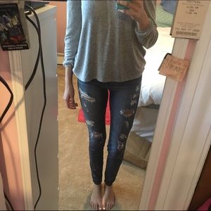 AE ripped skinny jeans