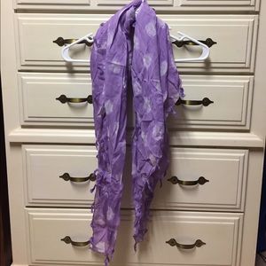 Purple polka dot square scarf- Old Navy