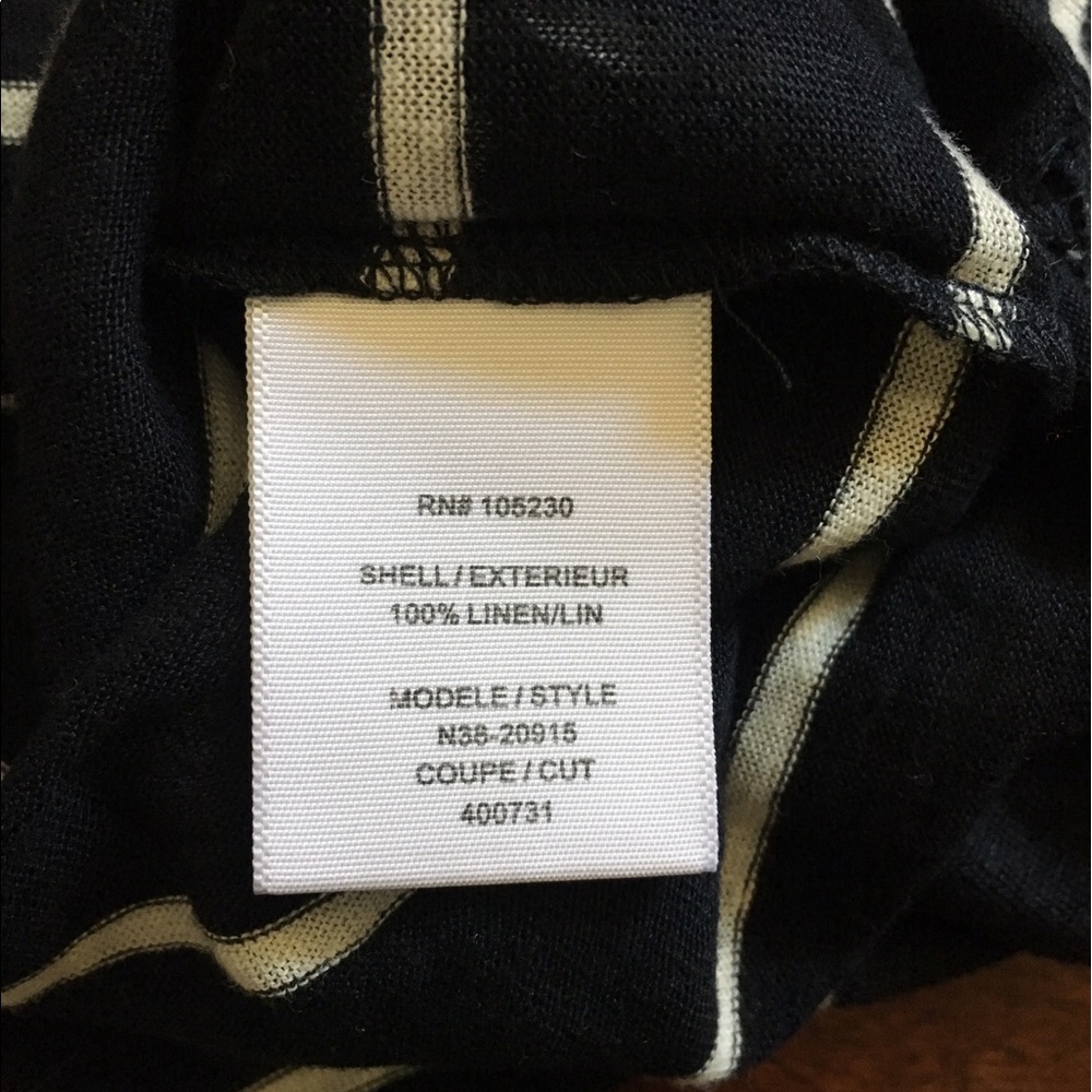 Joie Black and White Pullover Top - Picture 6 of 8