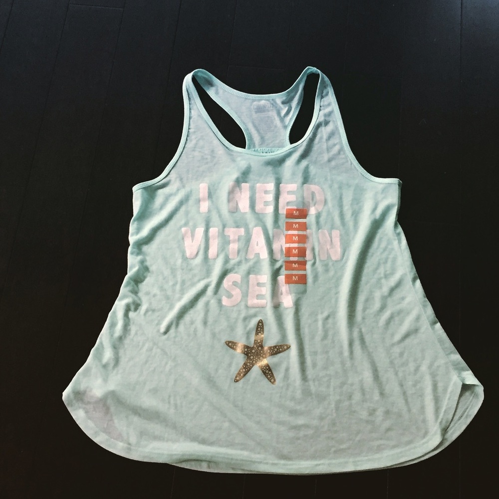 I Need Vitamin Sea Racer Back Workout Tank