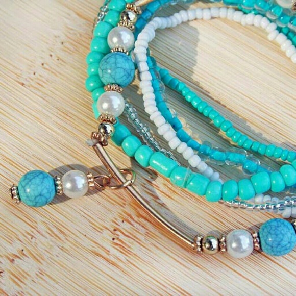 Turquoise Bracelet Set - Picture 2 of 3