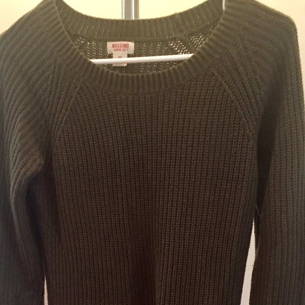 NWOT olive long sleeve sweater dress