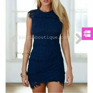 Navy Blue lace dress