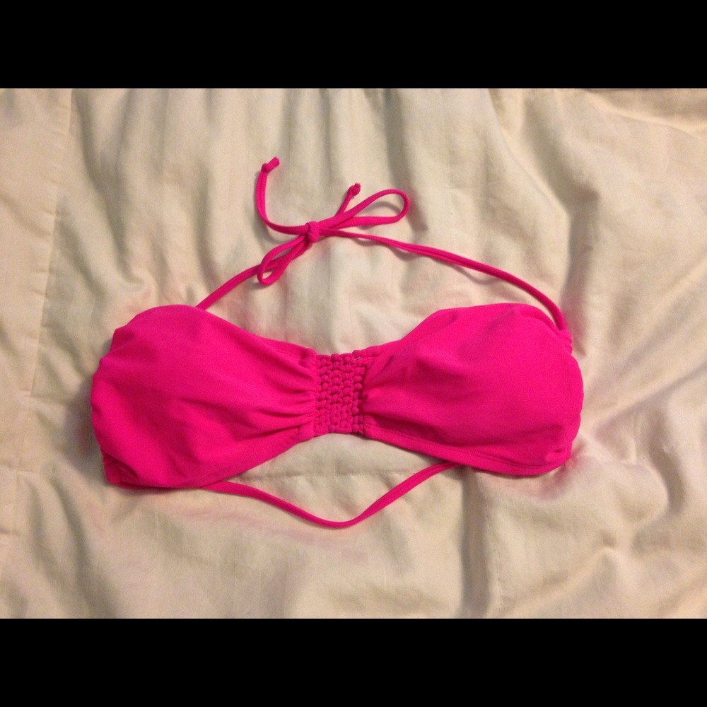 Pink bathing suit top