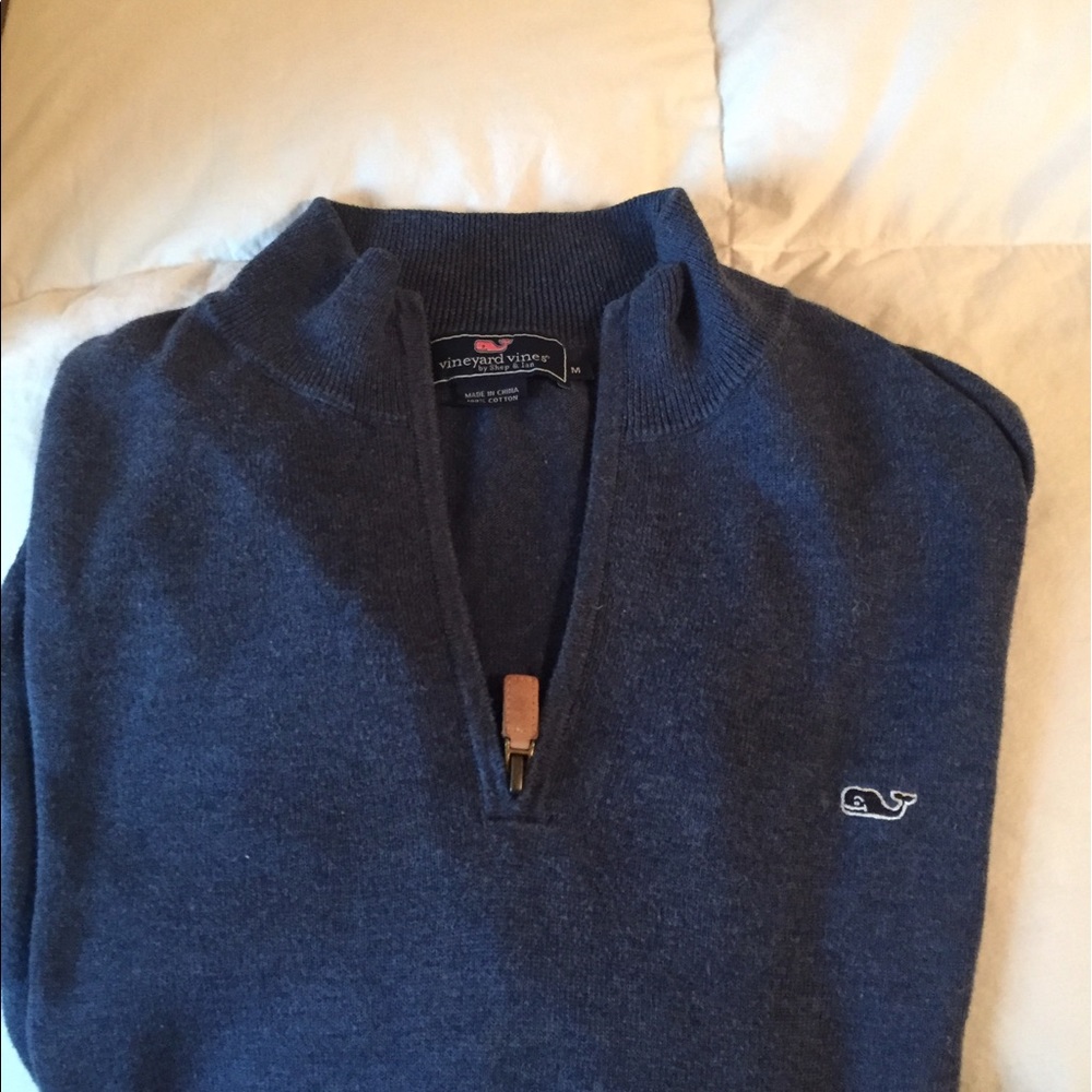 2 V Vines 1/4 zip men's sweaters(1 Med & 1 XL)
