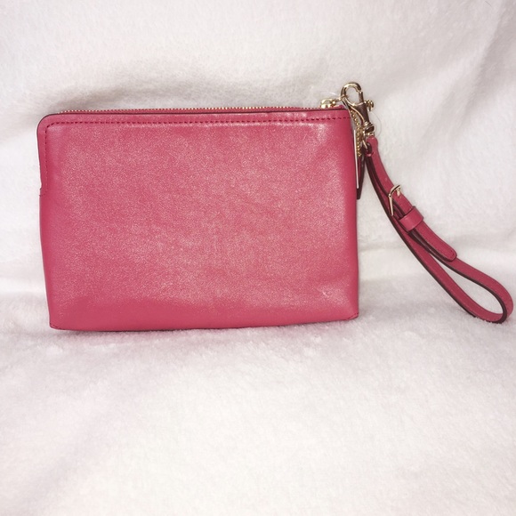 Authentic Coach Wristlet (coral in color) NWT - Picture 3 of 7