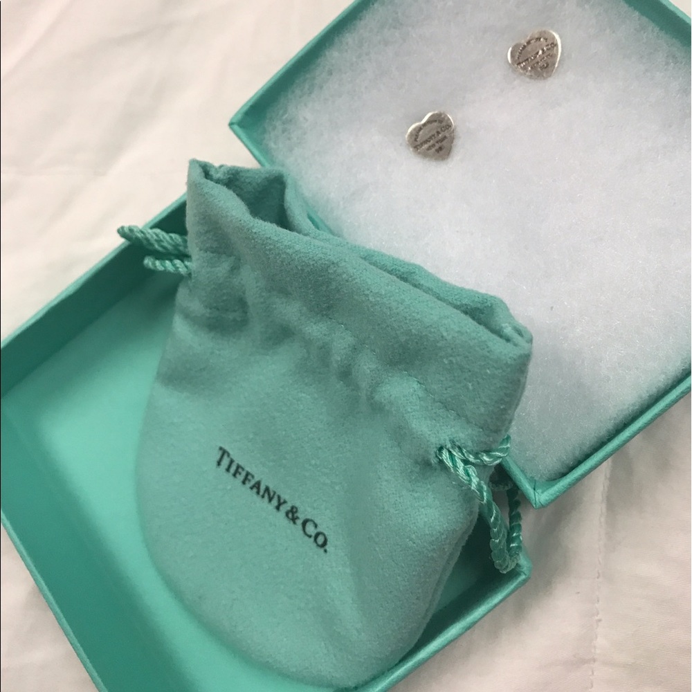 Tiffany & co. Mini heart tag earrings