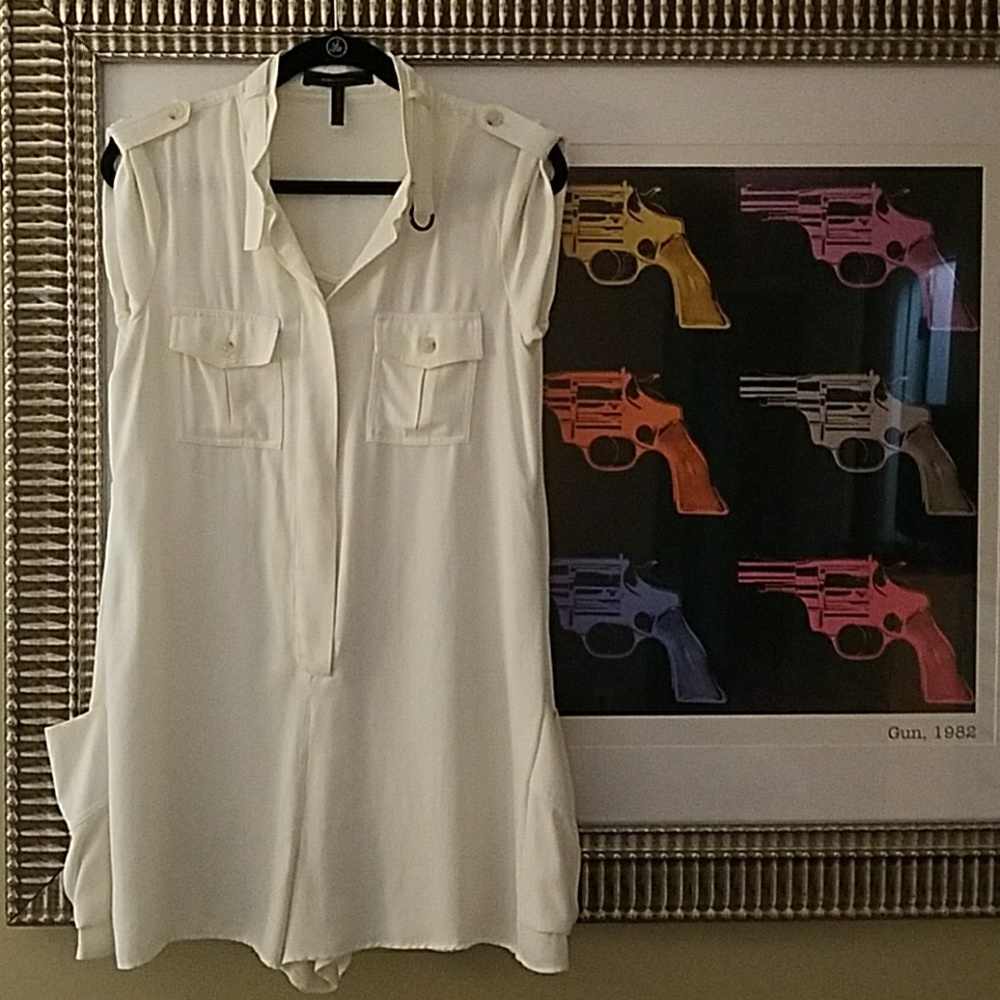 BCBGMaxAzria Ivory romper