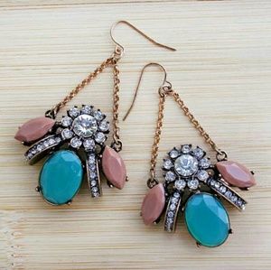 Elegant Beetle Chandelier Earrings