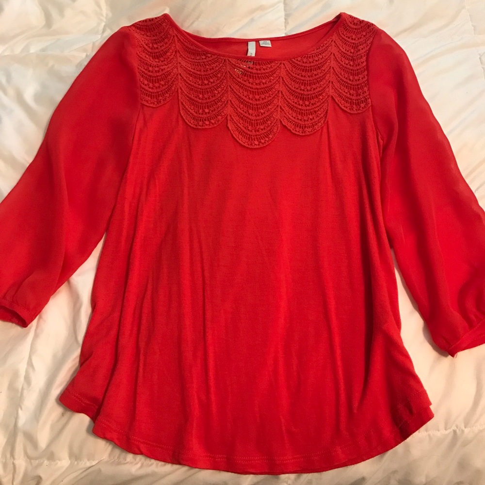 Lauren Conrad Crocheted Top