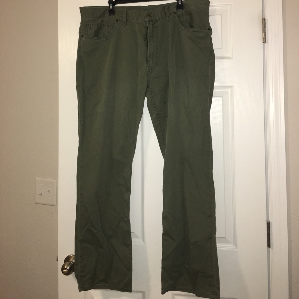 Men's olive green polo Ralph Lauren pants