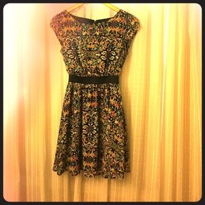 Sweet fitted waist summer dress