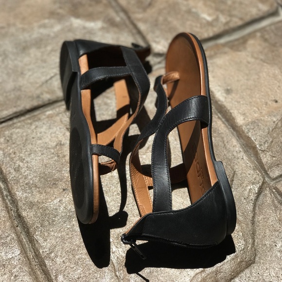 J Slides X Free People Distressed Leather Sandal - Picture 7 of 8