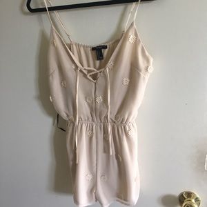 Forever 21 tan romper