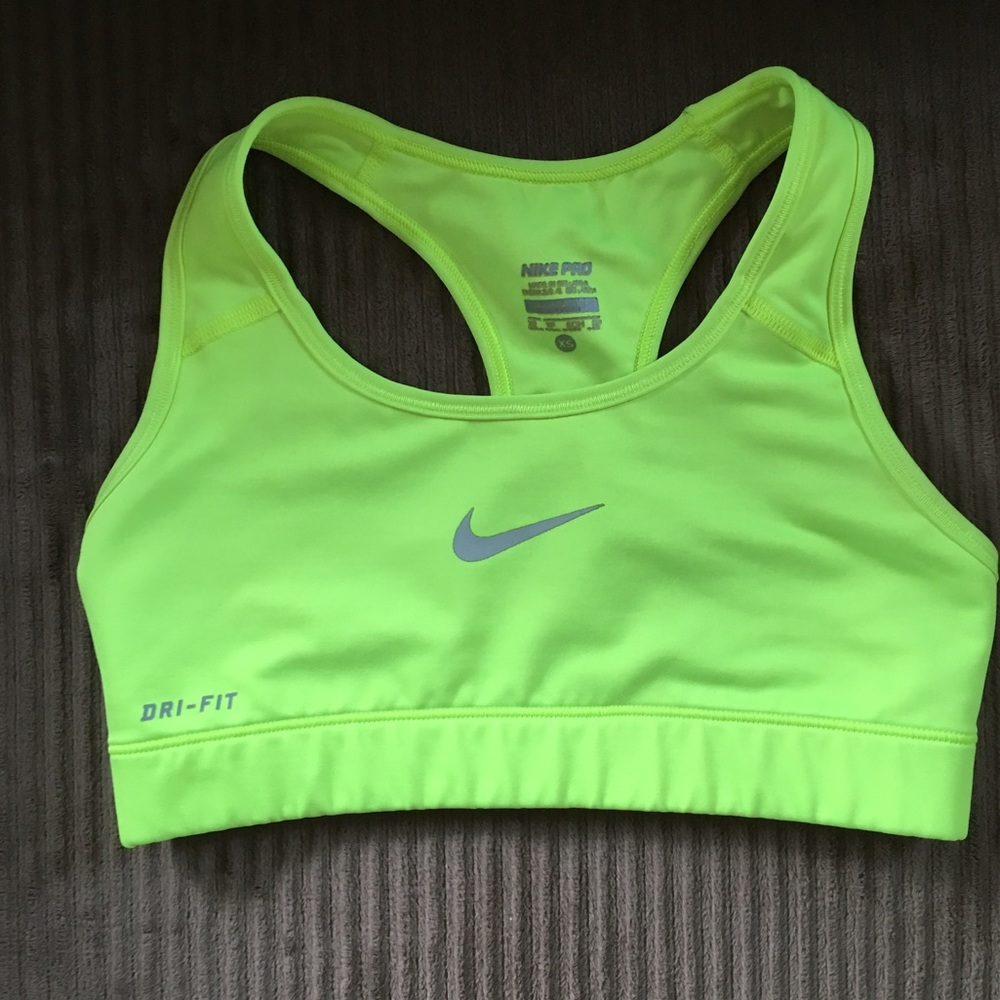Bright Yellow Nike Sports Bra