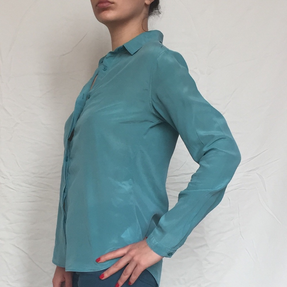 Uniqlo silk blouse