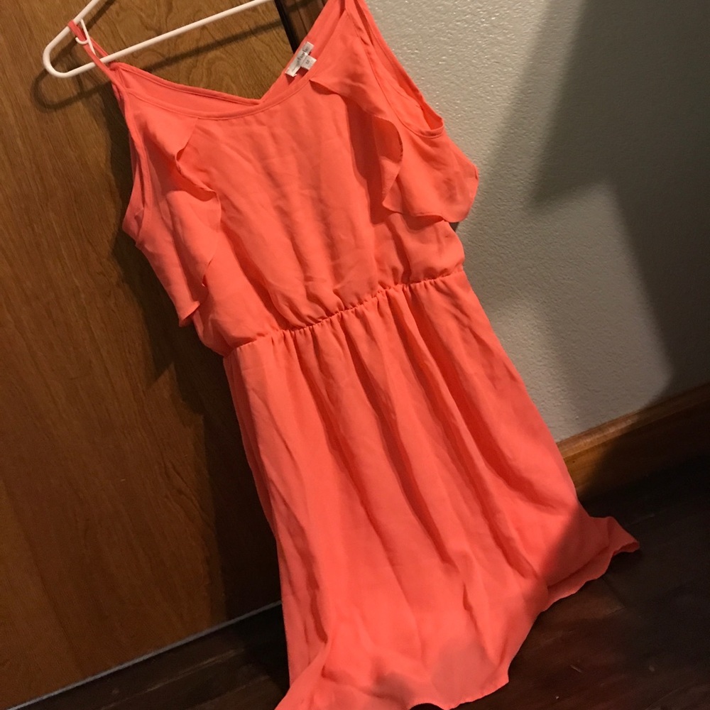 Salmon summer dress