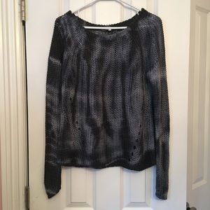 Maje Linen Tie Dye Sweater