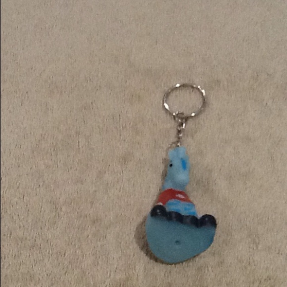 It is a blue horse