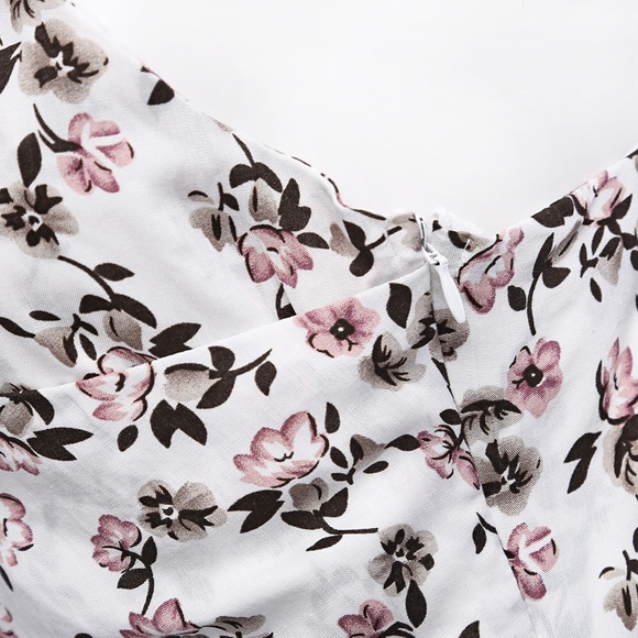 🌸 Floral Print Fit and Flare Cami Mini Dress - Picture 6 of 7