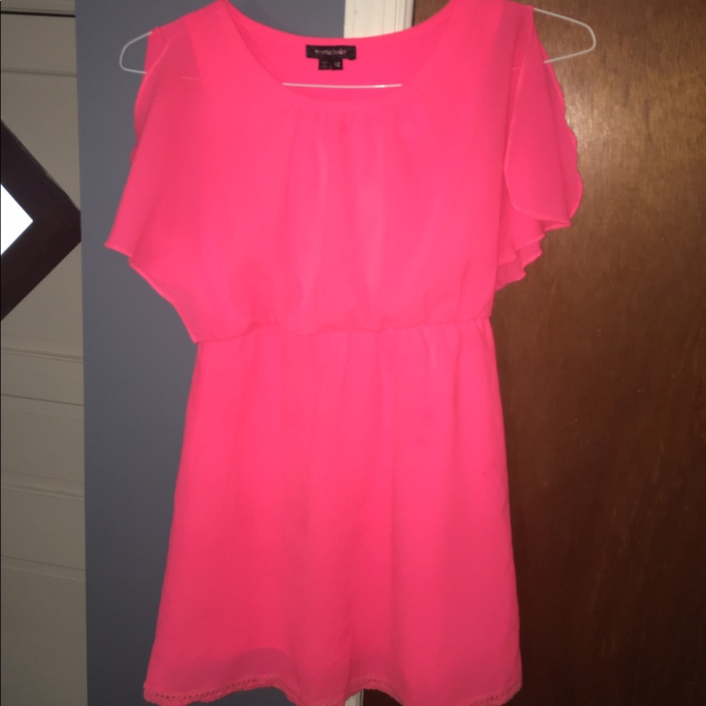 Neon pink Girls dress
