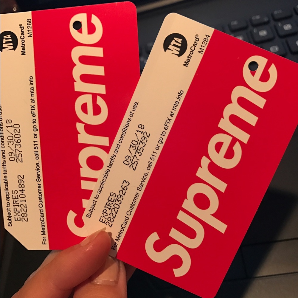 Supreme metro card