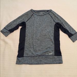 Avia Gray / Black Work Athletic Top