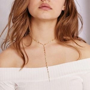 Gold/Bronze Lariat necklace