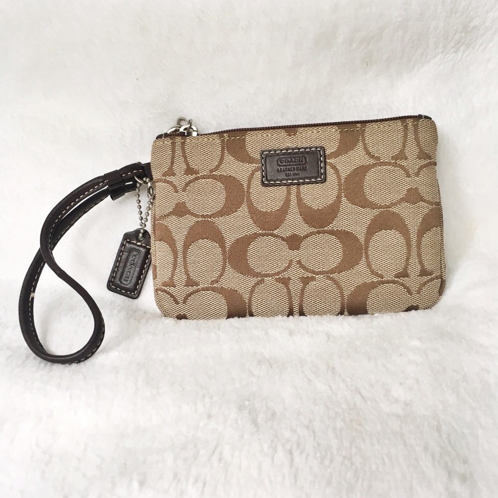Authentic Signature Coach wristlet