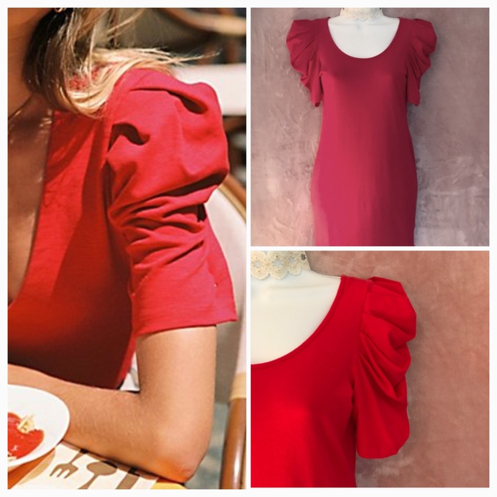 Puff Sleeve Tunic Dress