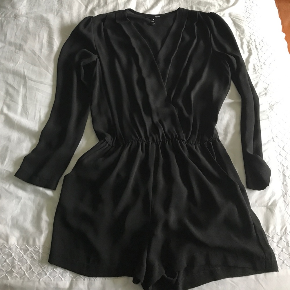 AQUA black romper