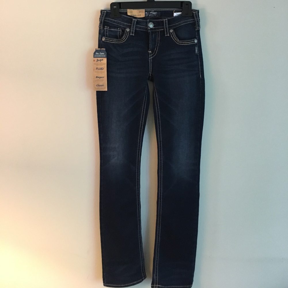 Slim boot silver jeans