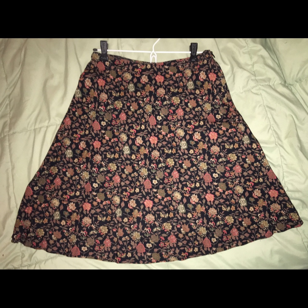 Floral Print Skirt