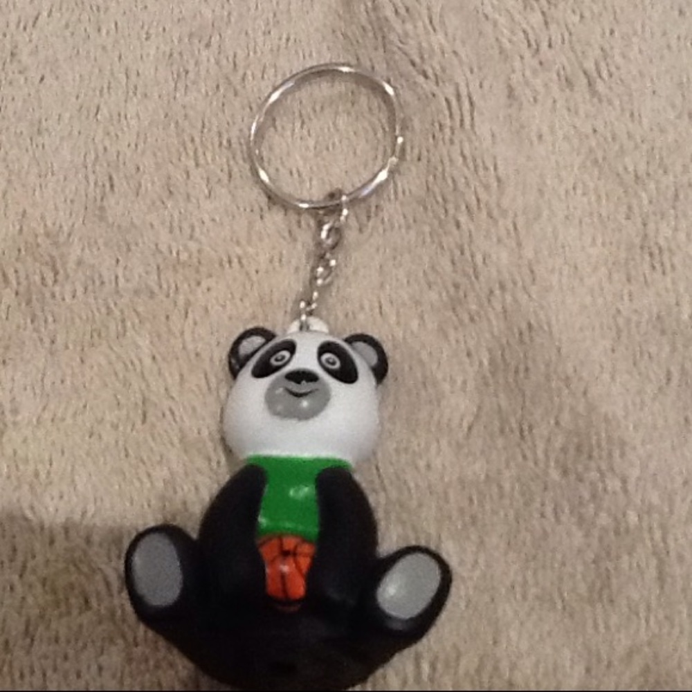 A panda keychain