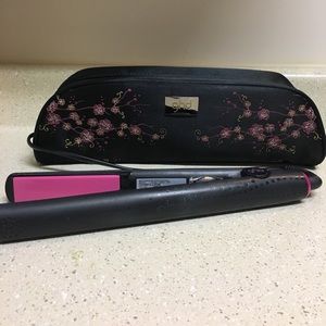 GHD flat iron. 1 inch, pink cherry blossom