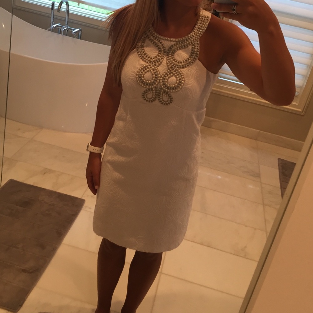 white laundry dress