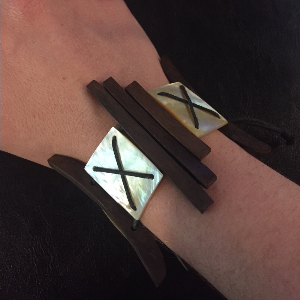 Handmade wooden bracelet