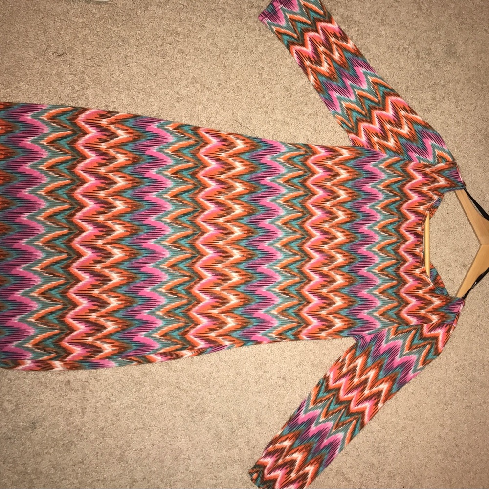Bright pattern dress