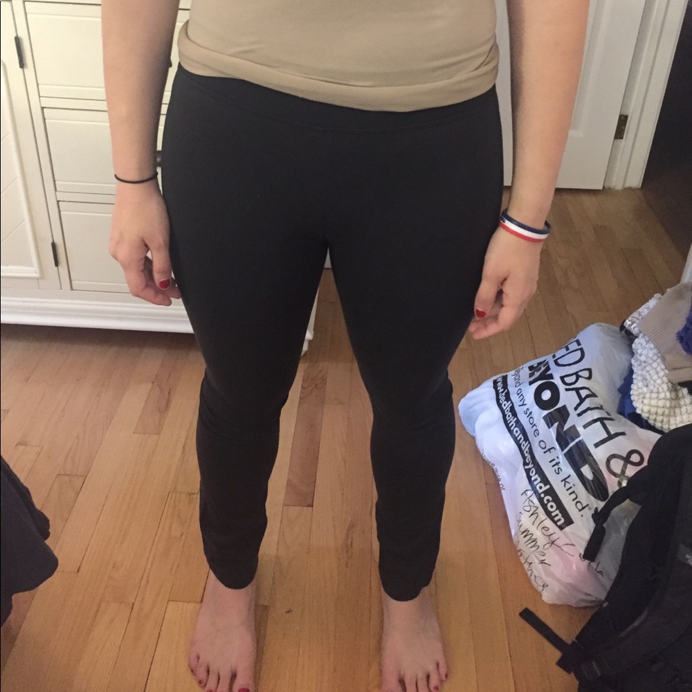 Black stretch pants