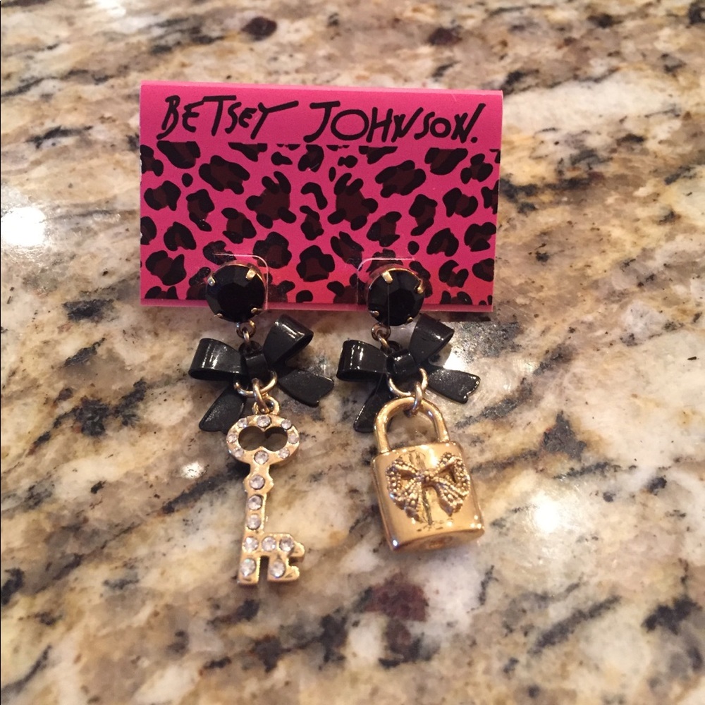 Better Johnson lock and key earrings