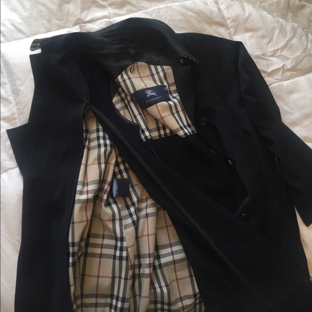 Burberry black trench coat