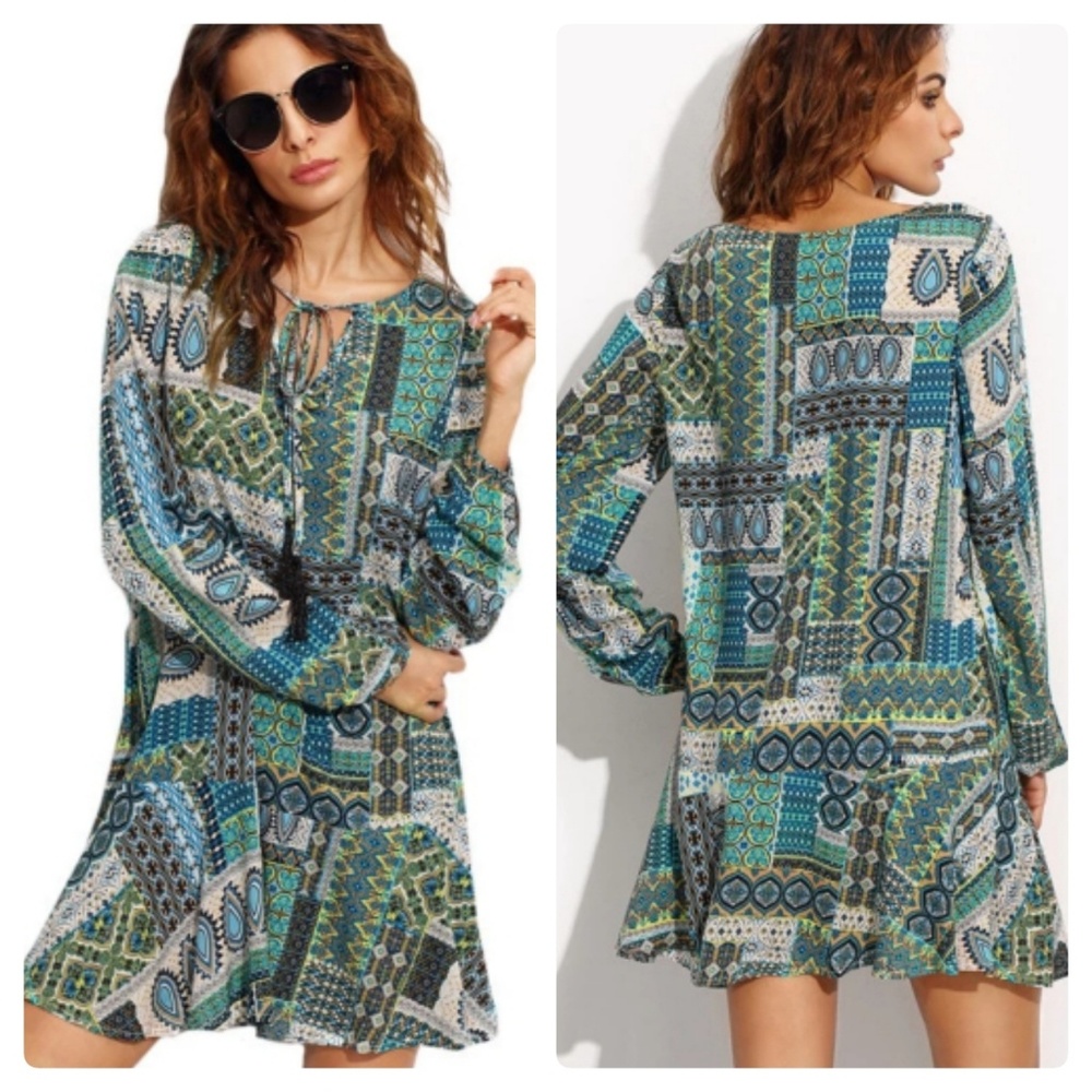 🎈CLEARANCE/ FIRM / NO OFFERS🎈Print Tunic Dress - Picture 4 of 8