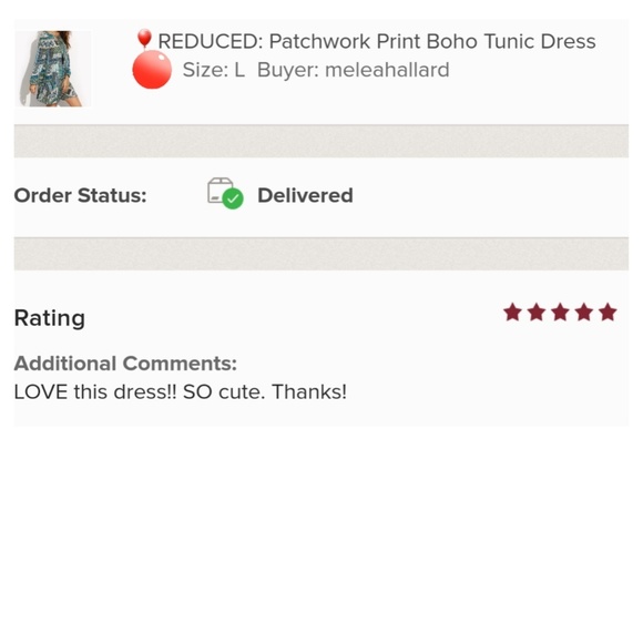 🎈CLEARANCE/ FIRM / NO OFFERS🎈Print Tunic Dress - Picture 7 of 8