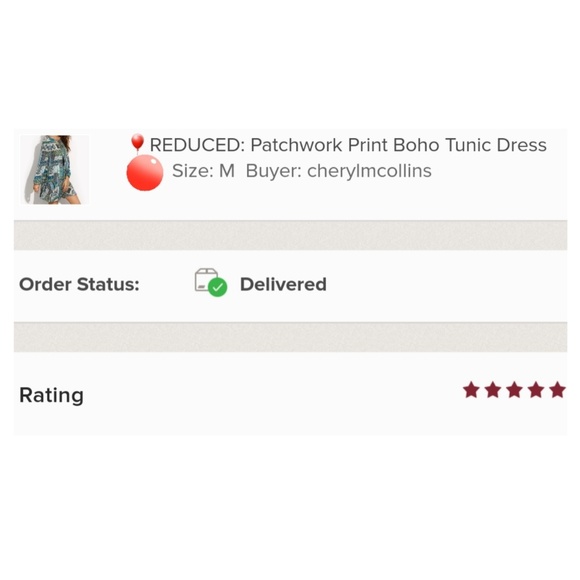 🎈CLEARANCE/ FIRM / NO OFFERS🎈Print Tunic Dress - Picture 8 of 8